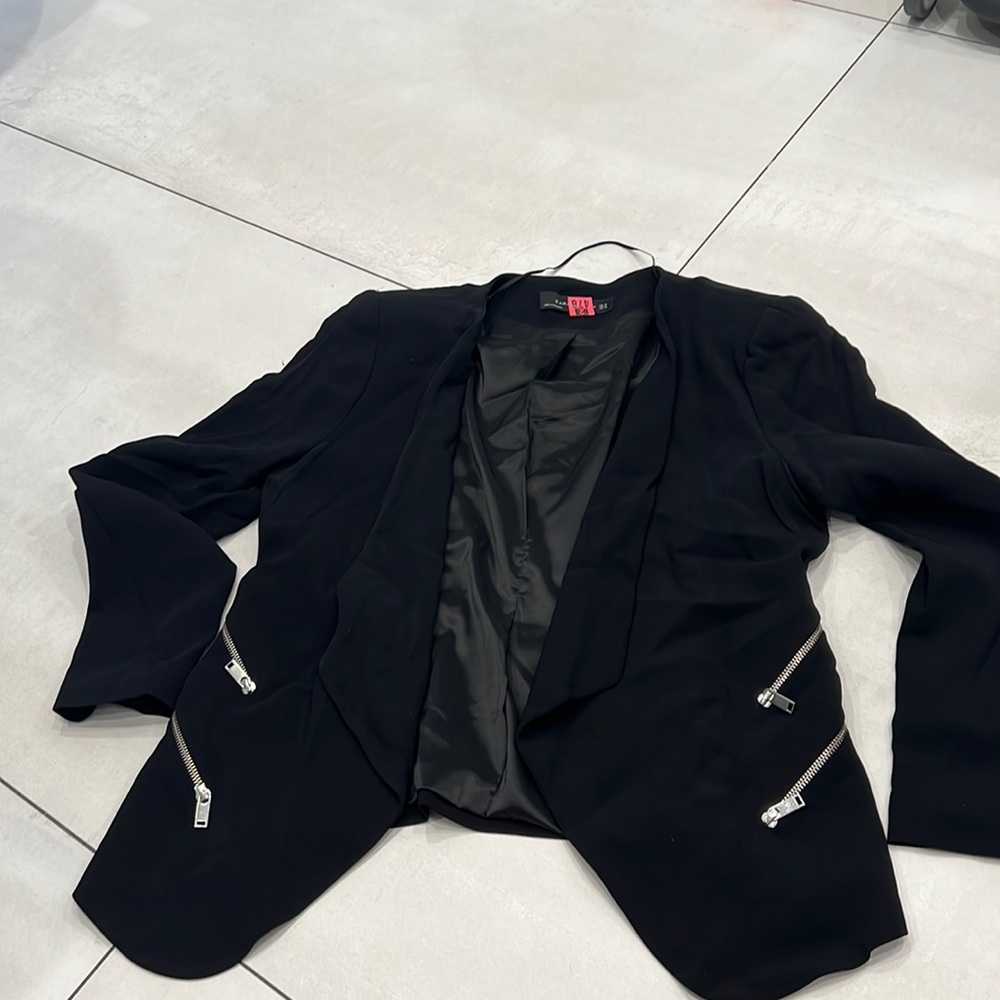 Zara blazer with zipper detail